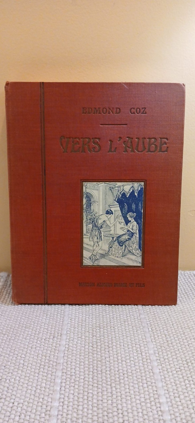 Vintage French Vers L'aube Edmond Coz Alfred Mame Et Fils Illustrated Book-N1