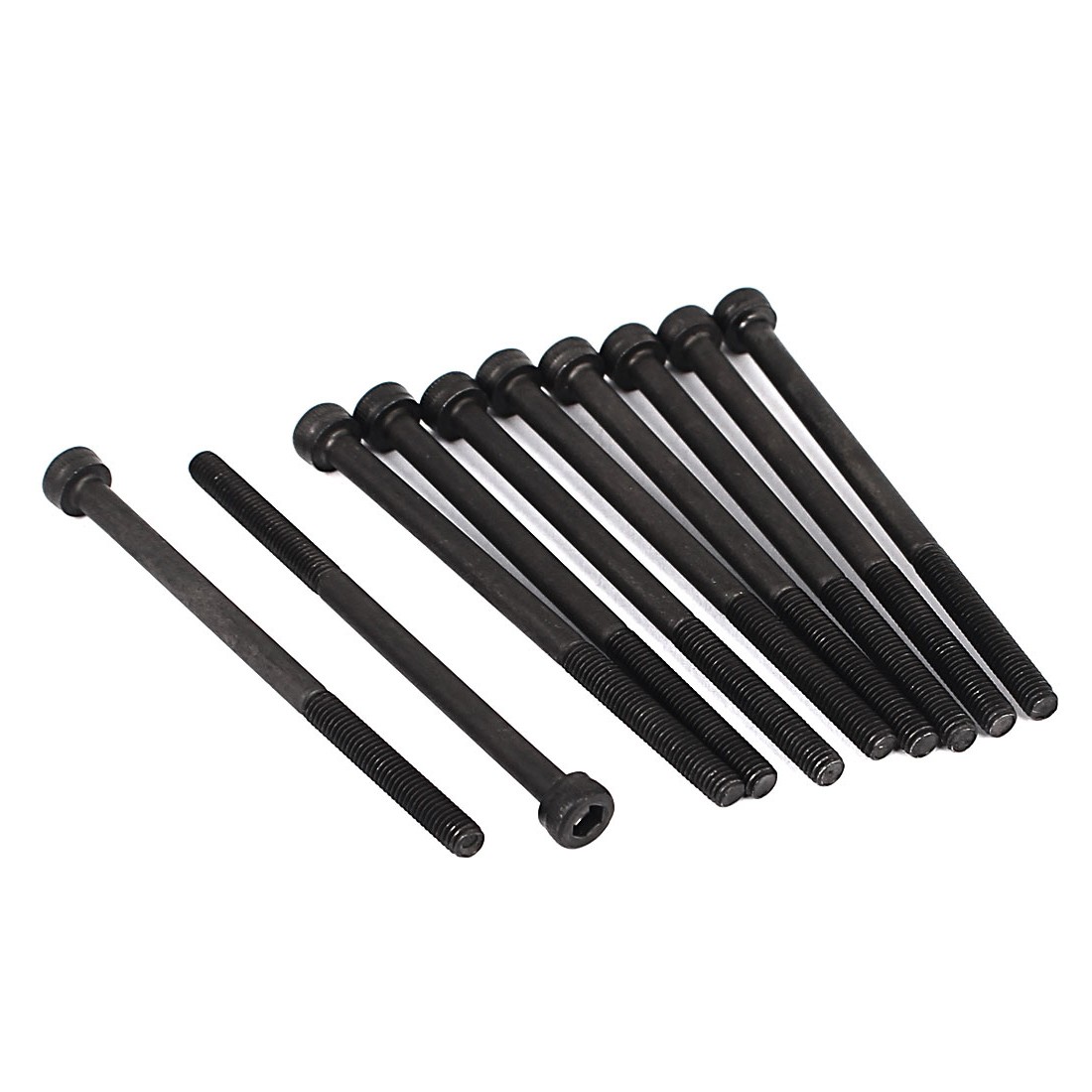10pack M3x50mm 12.9 Alloy Steel Hex Socket Screws Partially Threaded Bolt Black 10pack M3x50mm 12.9 Alloy Steel Hex Socket Screws Partially Threaded Bolt Black