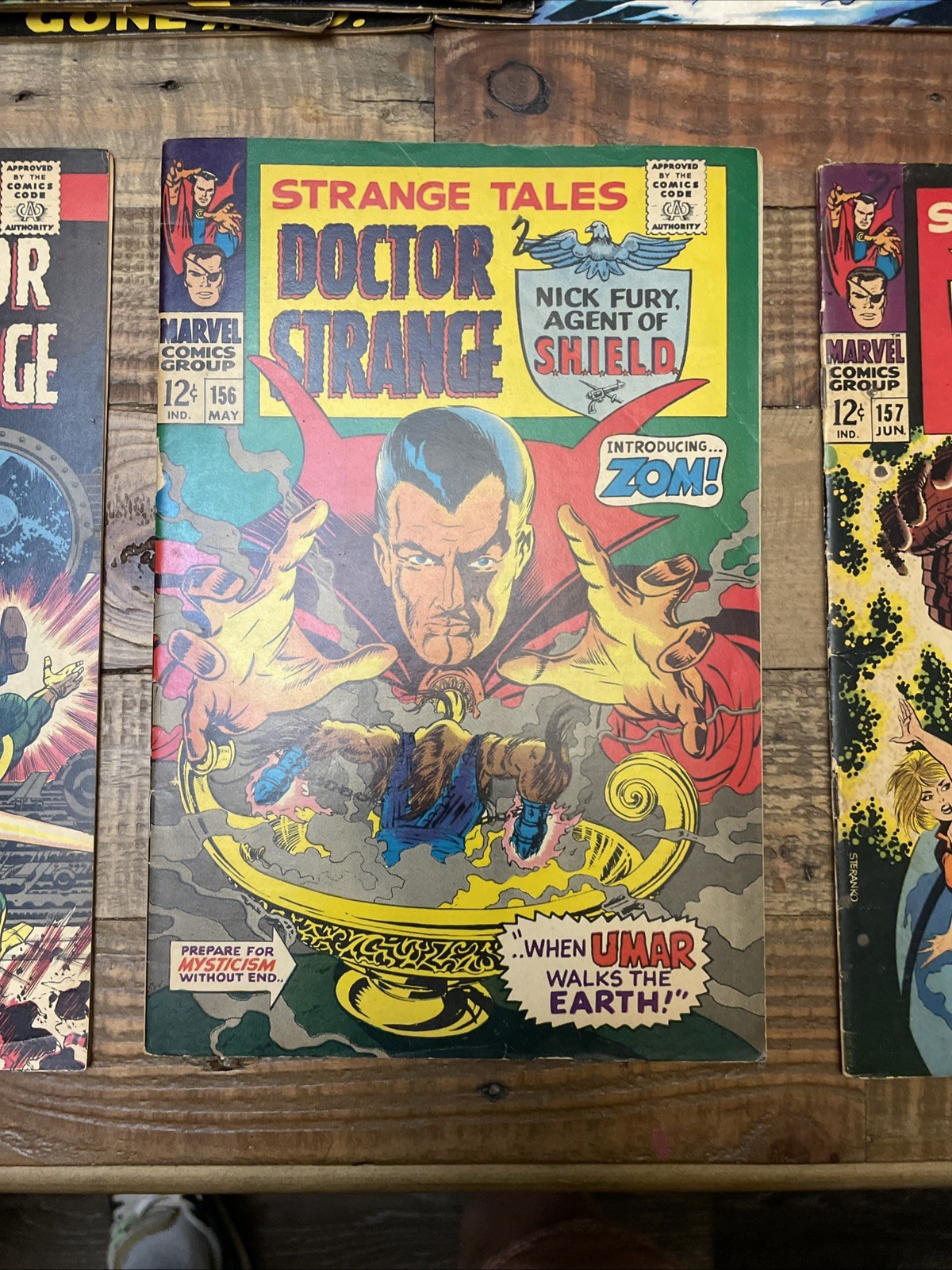 Strange Tales Marvel Comics Dr Strange 1967 MCU #155-157 Lot
