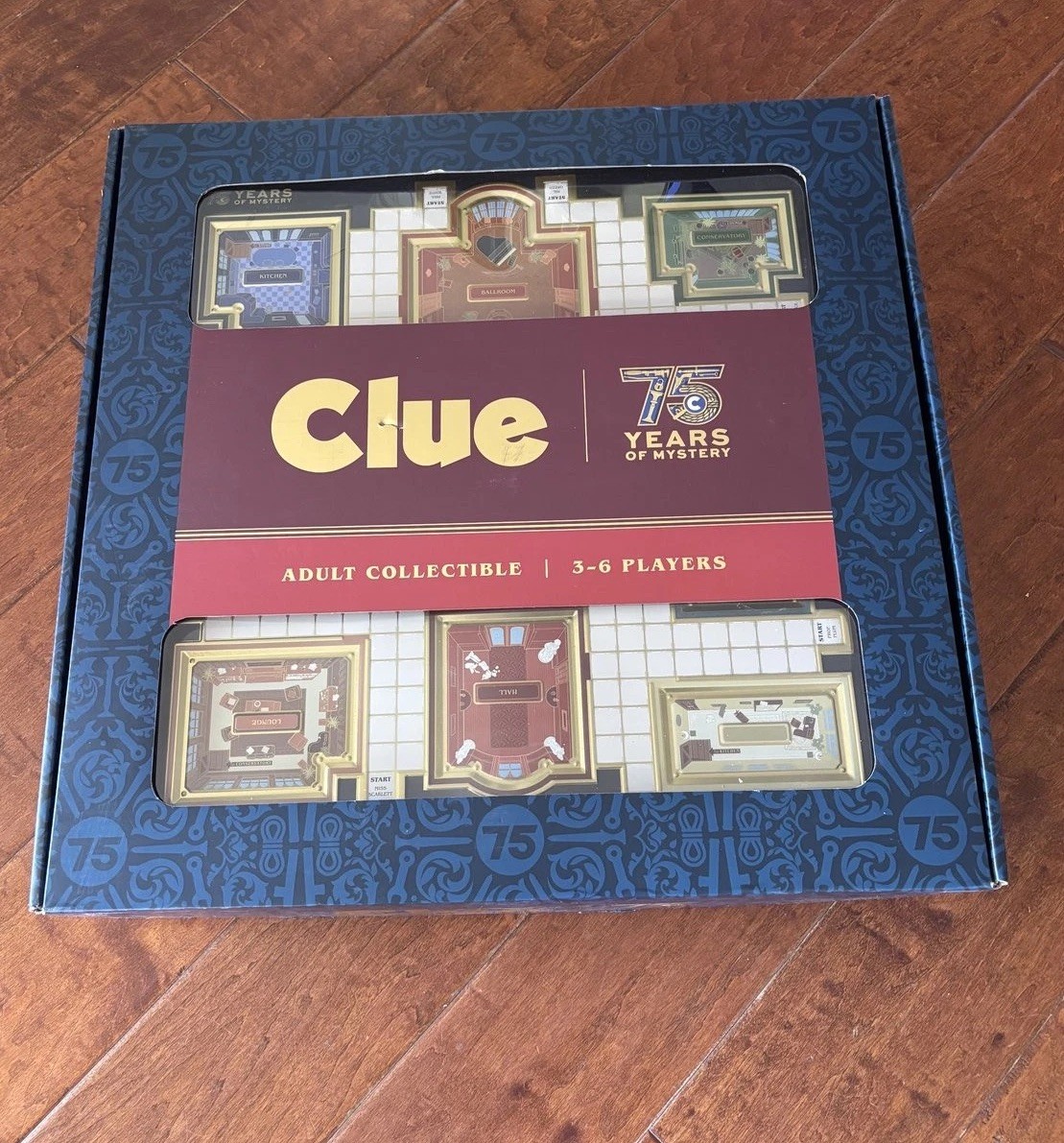 RARE Hasbro Clue 75 Years of Mystery Anniversary Edition Adult Collectable Wood RARE Hasbro Clue 75 Years of Mystery Anniversary Edition Adult Collectable Wood