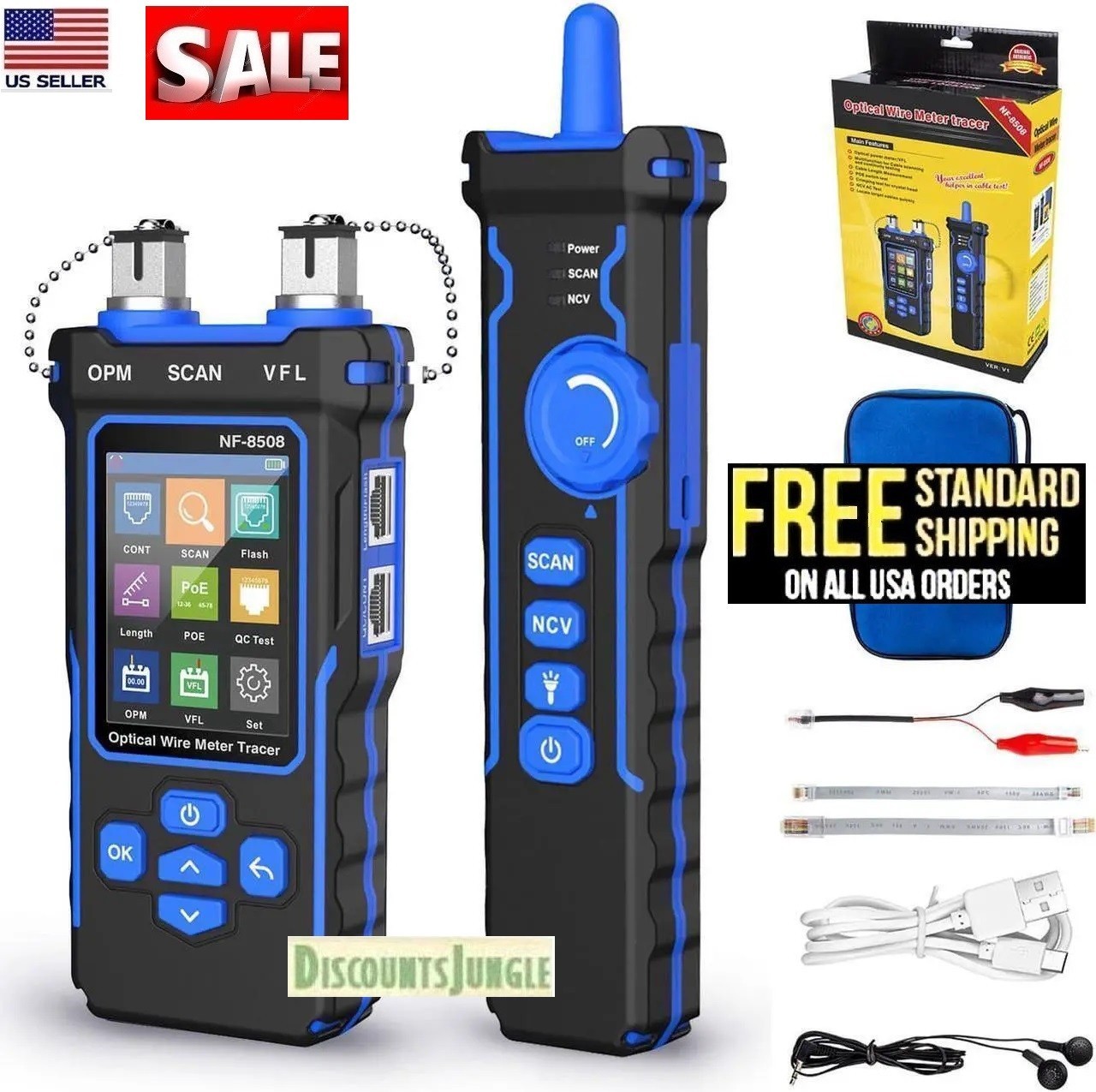 NOYAFA NF-8508 Optical Wire Meter Tracer, a 9-in-1 LAN Ethernet cable tester NOYAFA NF-8508 Optical Wire Meter Tracer, a 9-in-1 LAN Ethernet cable tester