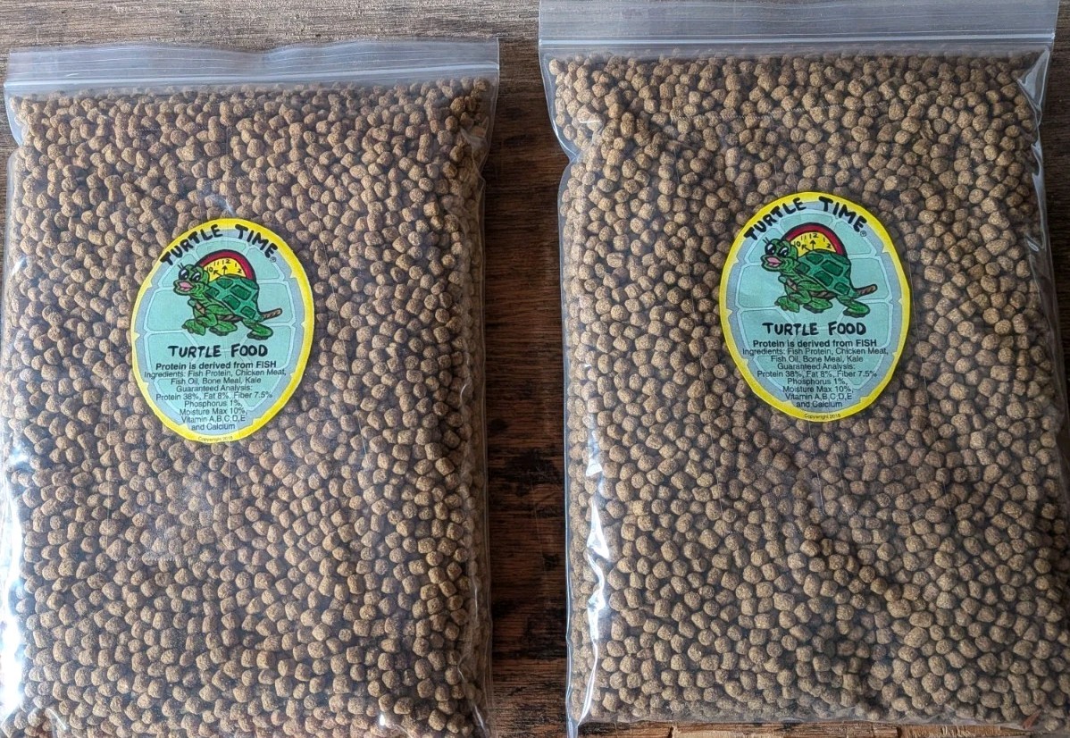 Aquatic Turtle Food 5 Lbs  Floating 38% Protein Two 2.5 Bulk Bags 