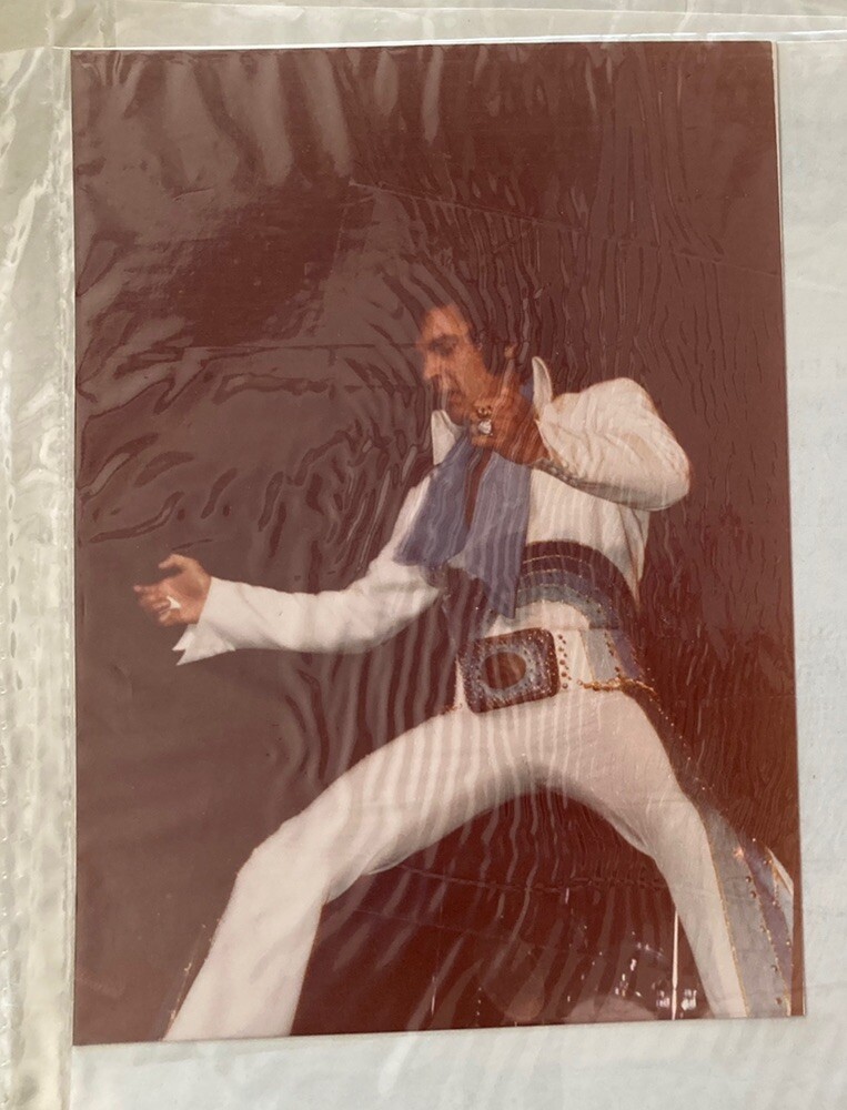 Original Unpublished Elvis 5x7 Photo  w/Auth Cert And Photographer Stamp 004