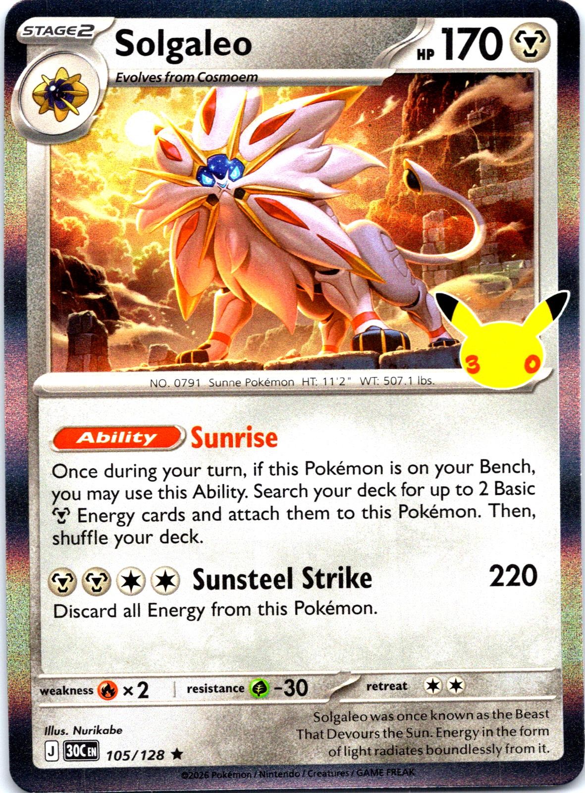 SOLGALEO 30C NM/M HOLO SOLGALEO 30C NM/M HOLO