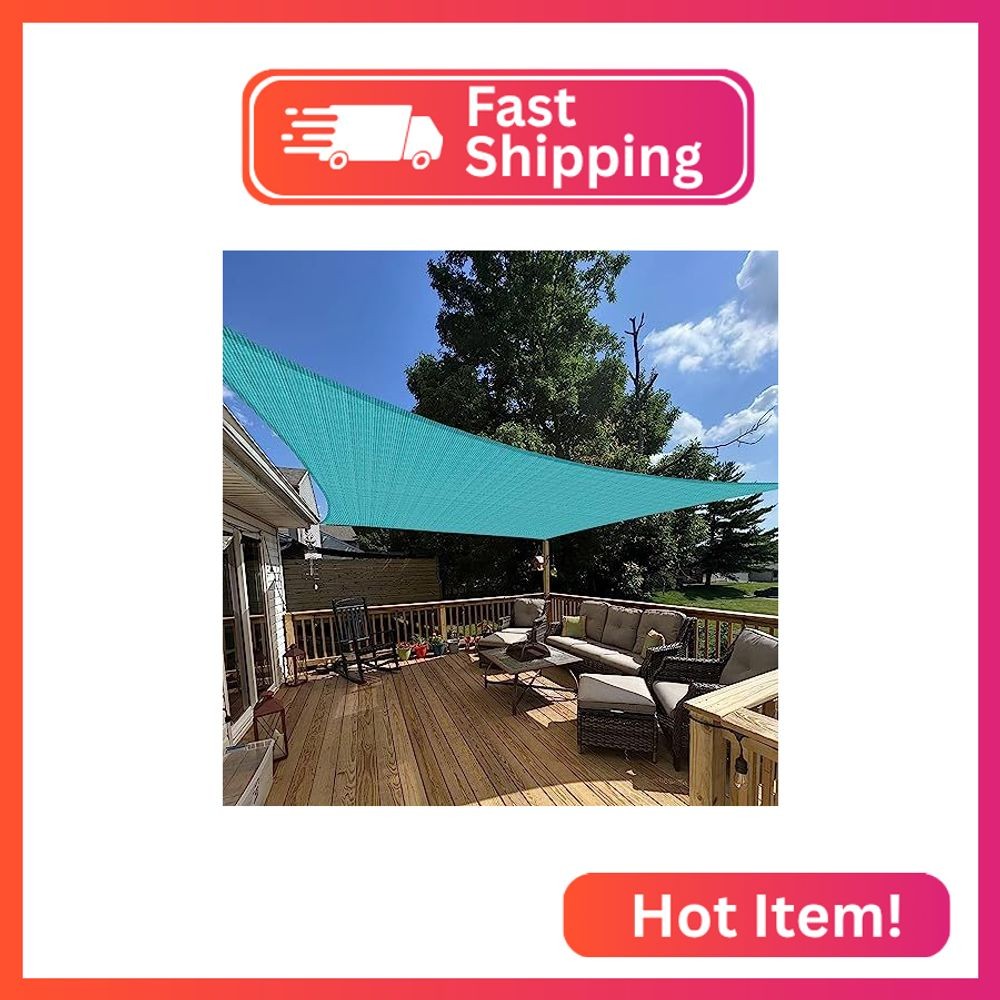 E&K Sunrise 2\' x 21\' Sun Shade Sail Rectangle Canopy Shade Cover UV Block for Pa