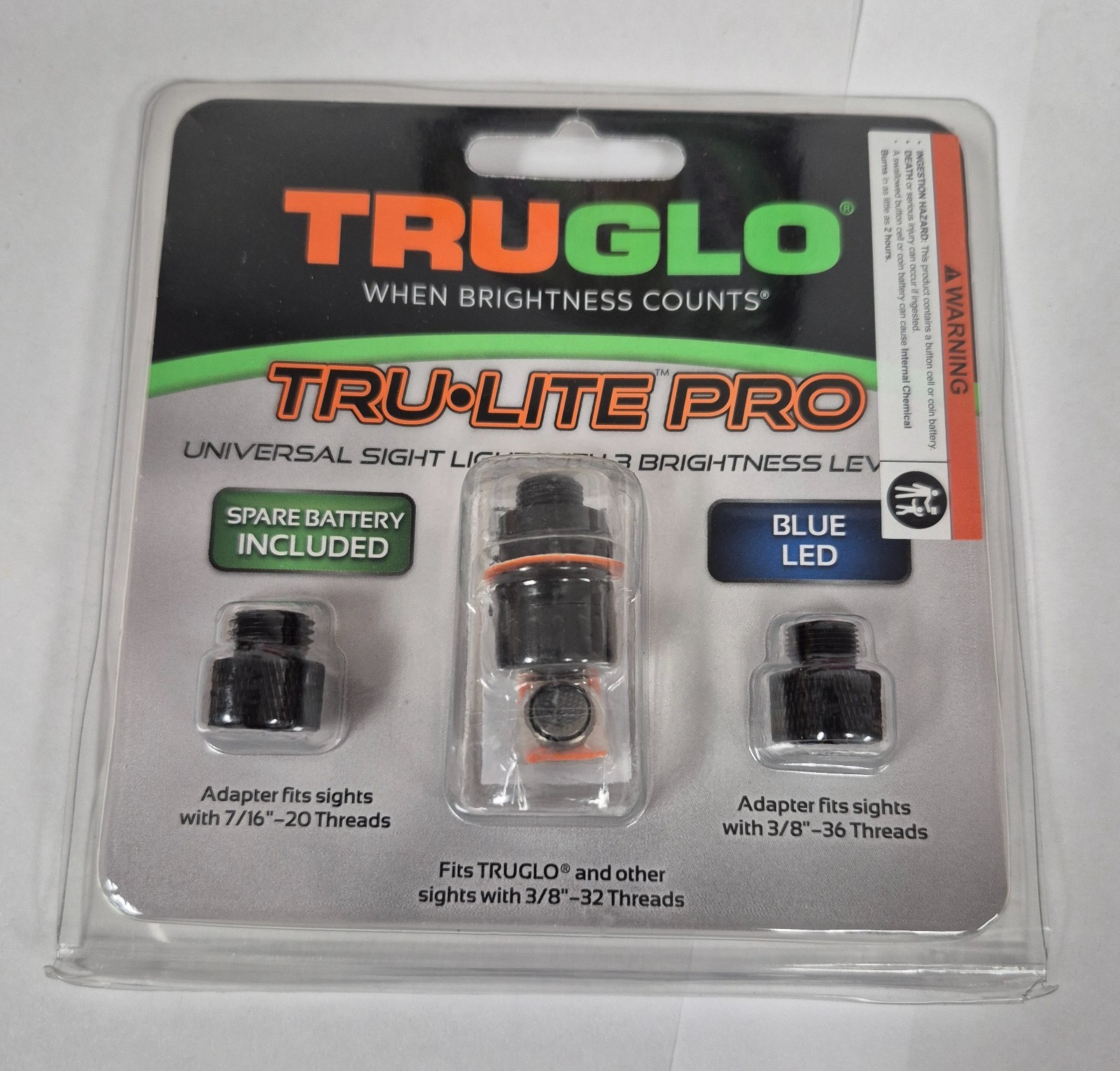 Brand New TruGlo Tru-Lite Pro Universal Bow Sight Light Blue LED TG57