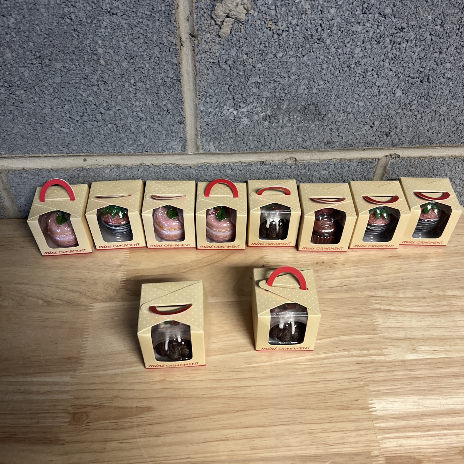 10 New Demdaco Mini Christmas Ornaments