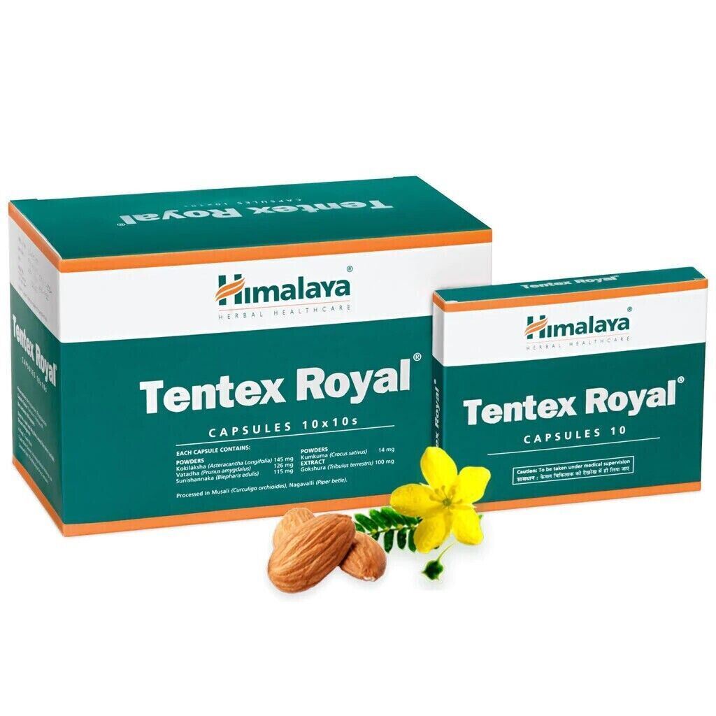 50 X Himalaya Tentex Royal Capsules for Men (Pack of 5 X 10 Capsule)