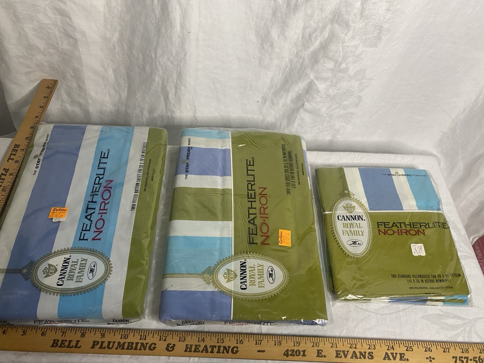 Cannon Royal Family VTG NOS Featherlite Sheet Set “Cabana Stripe” Cannon Royal Family VTG NOS Featherlite Sheet Set “Cabana Stripe”