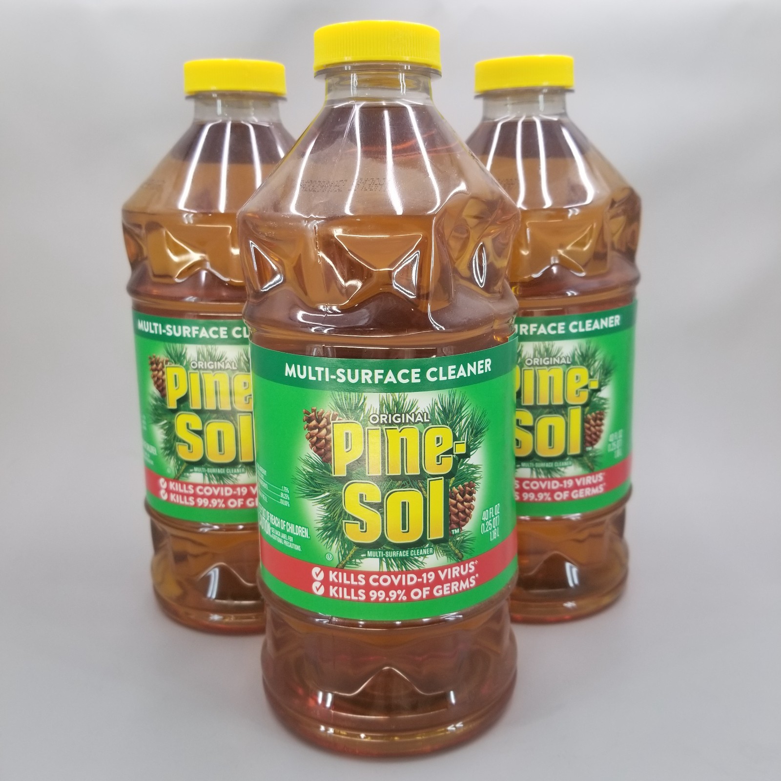 3x Pine Sol Multi Surface Cleaner ORIGINAL Scent With Pine OIL 40 fl oz 3x Pine Sol Multi Surface Cleaner ORIGINAL Scent With Pine OIL 40 fl oz