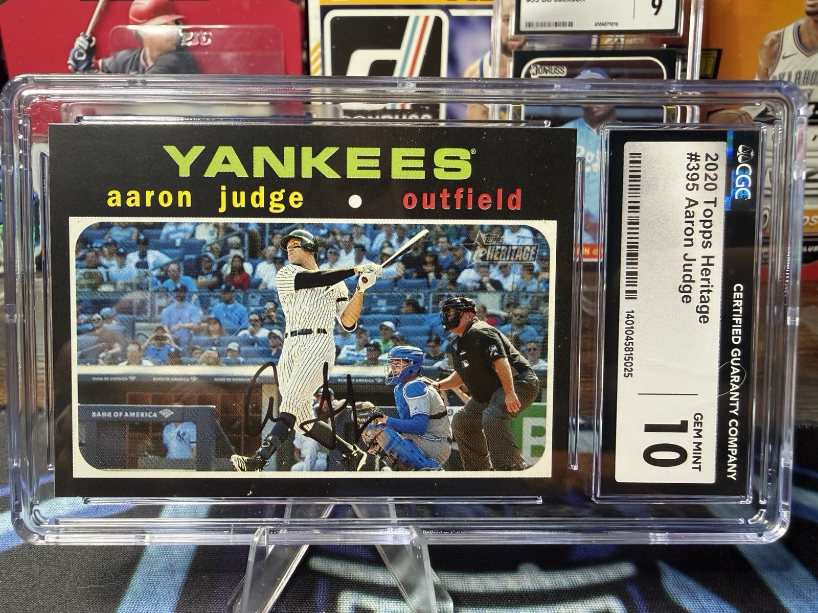 2020 Topps Heritage - Nickname Variation Aaron Judge #395 CGC 10