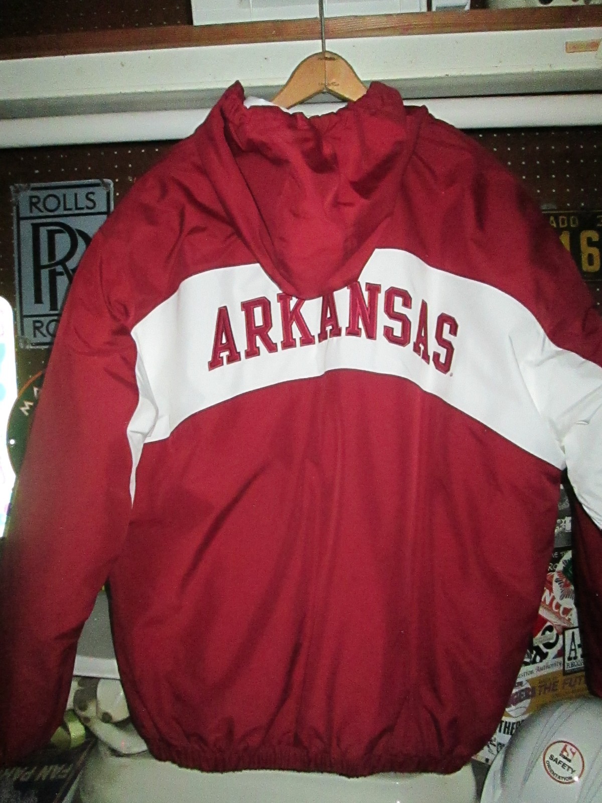 2003 ARKANSAS RAZORBACKS Nike Y2k Vtg Jacket Coat Hoodie WPS Large/XL 2003 ARKANSAS RAZORBACKS Nike Y2k Vtg Jacket Coat Hoodie WPS Large/XL