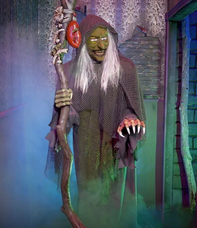 Halloween Ethel the Sea Witch Haunted Harbor Servo Animatronic LED Prop NEW Halloween Ethel the Sea Witch Haunted Harbor Servo Animatronic LED Prop NEW