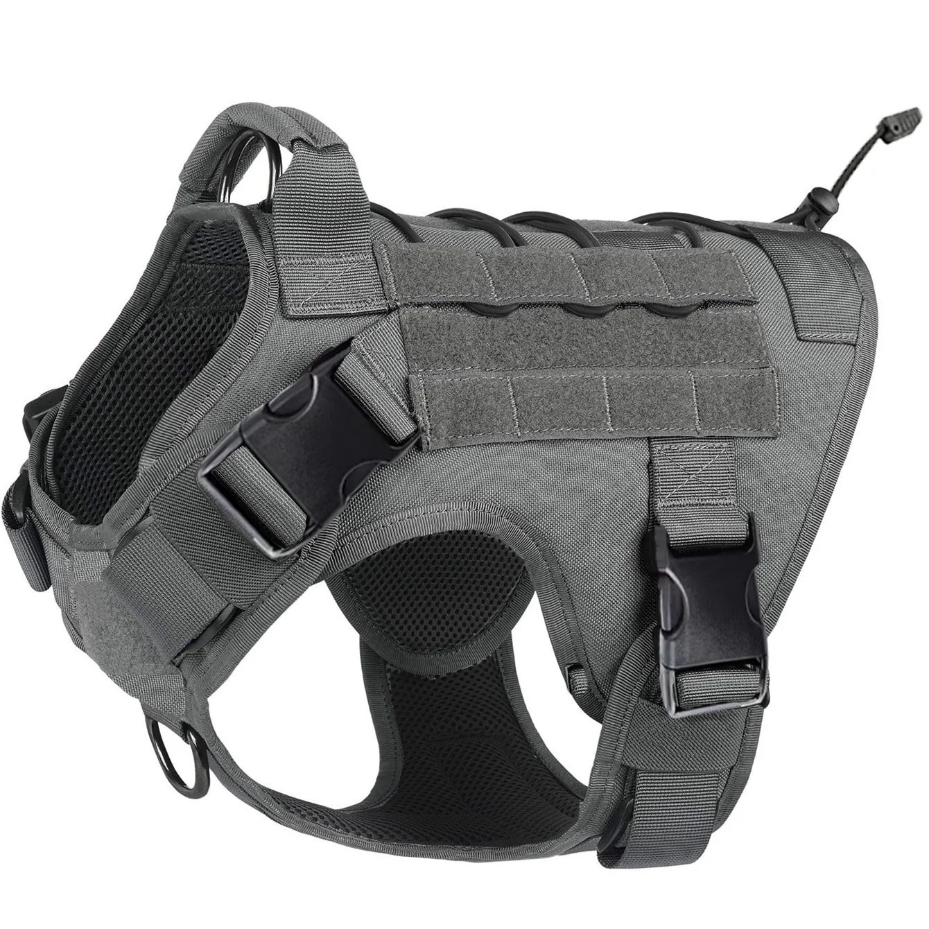 Tactical Dog Harness No Pull Service Vest Handle Adjustable Hook Loop Panel Tactical Dog Harness No Pull Service Vest Handle Adjustable Hook Loop Panel