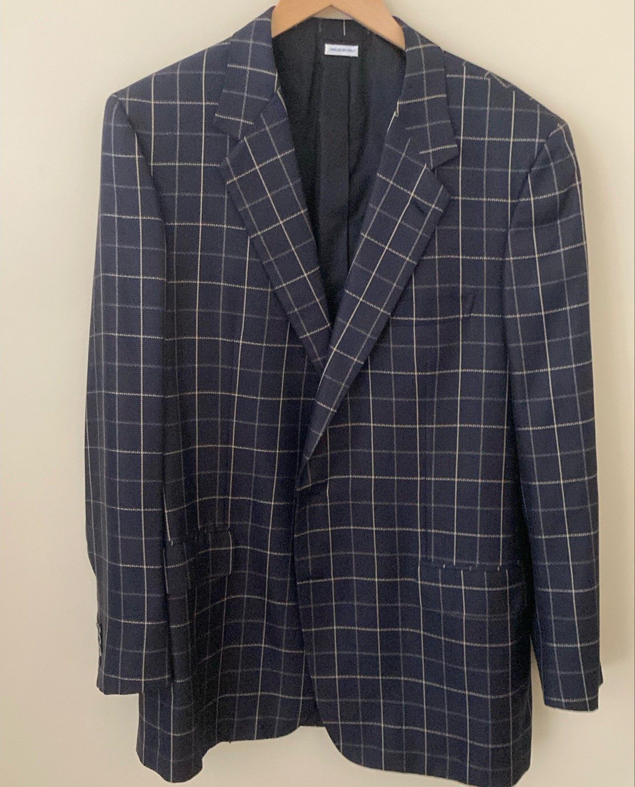 euc BRIONI Sport Coat Navy/Gold Vintage XL/XXL