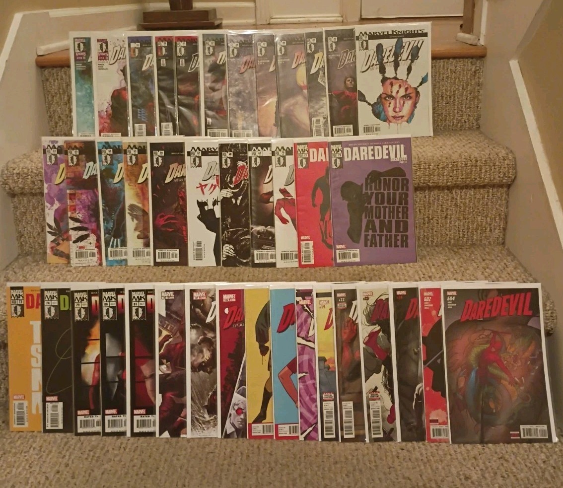 Marvel Comics Daredevil Marvel Knights Lot Of 40 Kingpin Electra Bullseye NM+ Marvel Comics Daredevil Marvel Knights Lot Of 40 Kingpin Electra Bullseye NM+