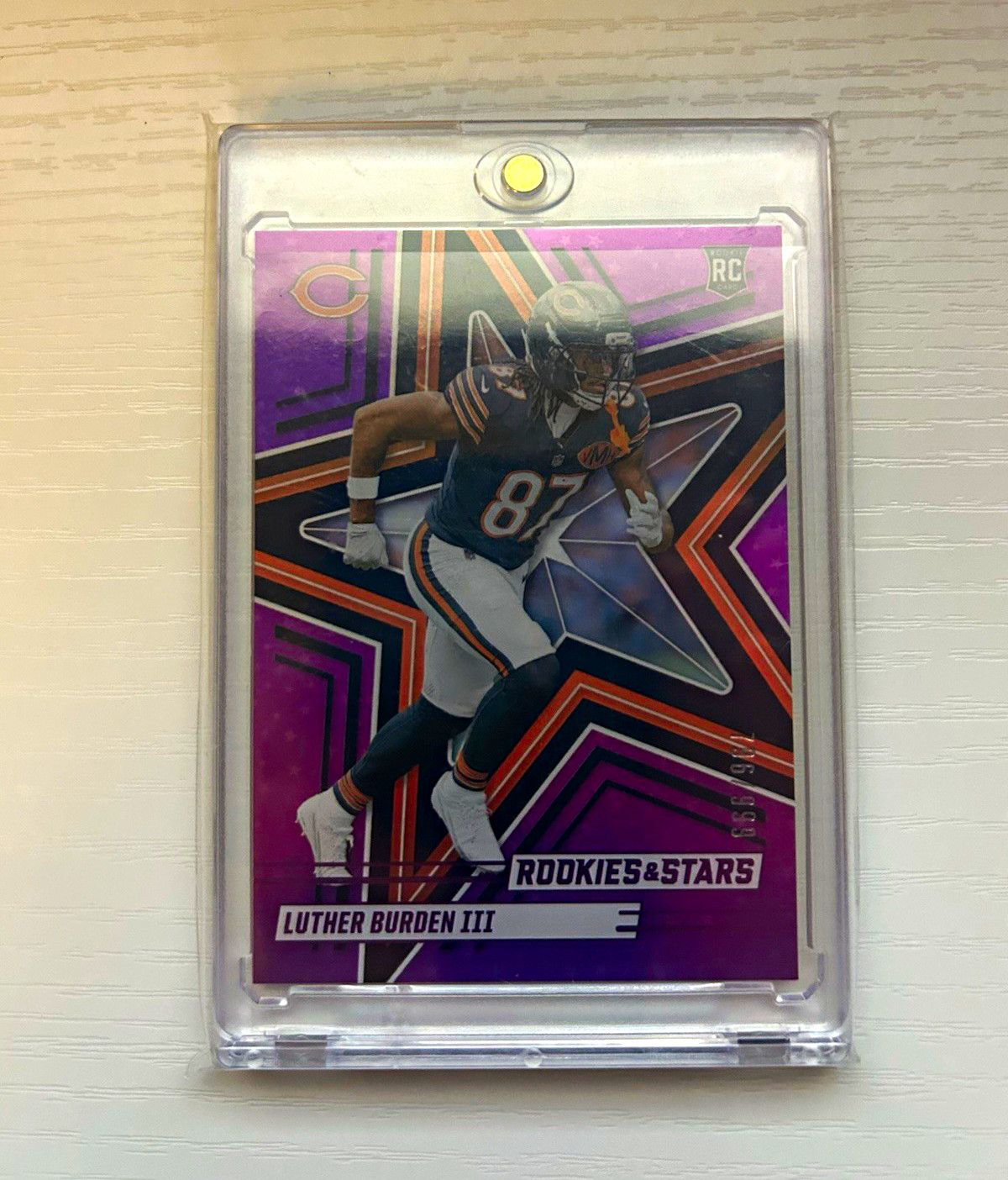 2025 Panini Rookies & Stars Luther Burden III Purple /999 RC Bears #154 2025 Panini Rookies & Stars Luther Burden III Purple /999 RC Bears #154