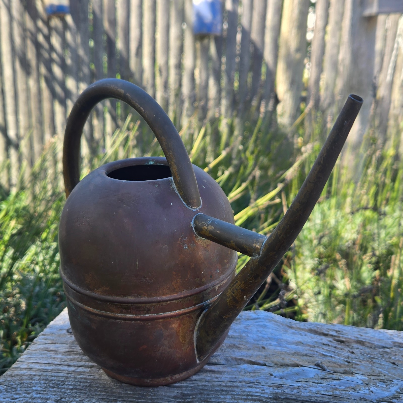 Vintage CHASE Brass & Copper Company Watering Can Art Deco, Centaur Mark, Copper