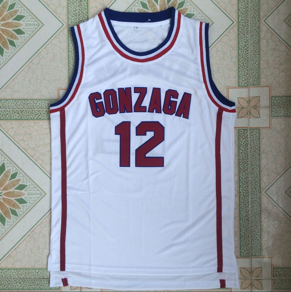Retro Vintage John Stockton #12 Gonzaga #12 Basketball Jersey Stitched Retro Vintage John Stockton #12 Gonzaga #12 Basketball Jersey Stitched