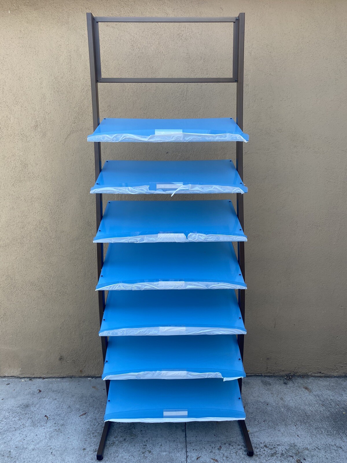 7 Tier Retail Hardware Display Rack Stand Aluminum Wire 84” Display Organizer