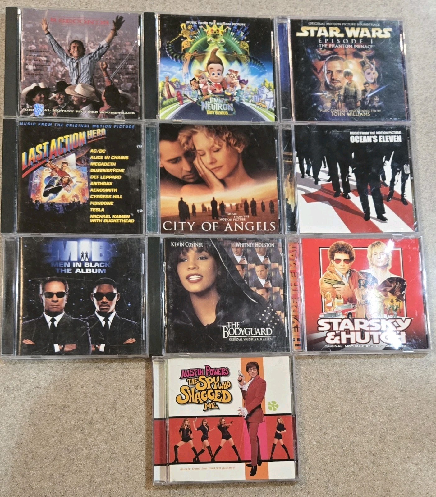 10 VINTAGE MOVIE SOUNDTRACK CD\'S