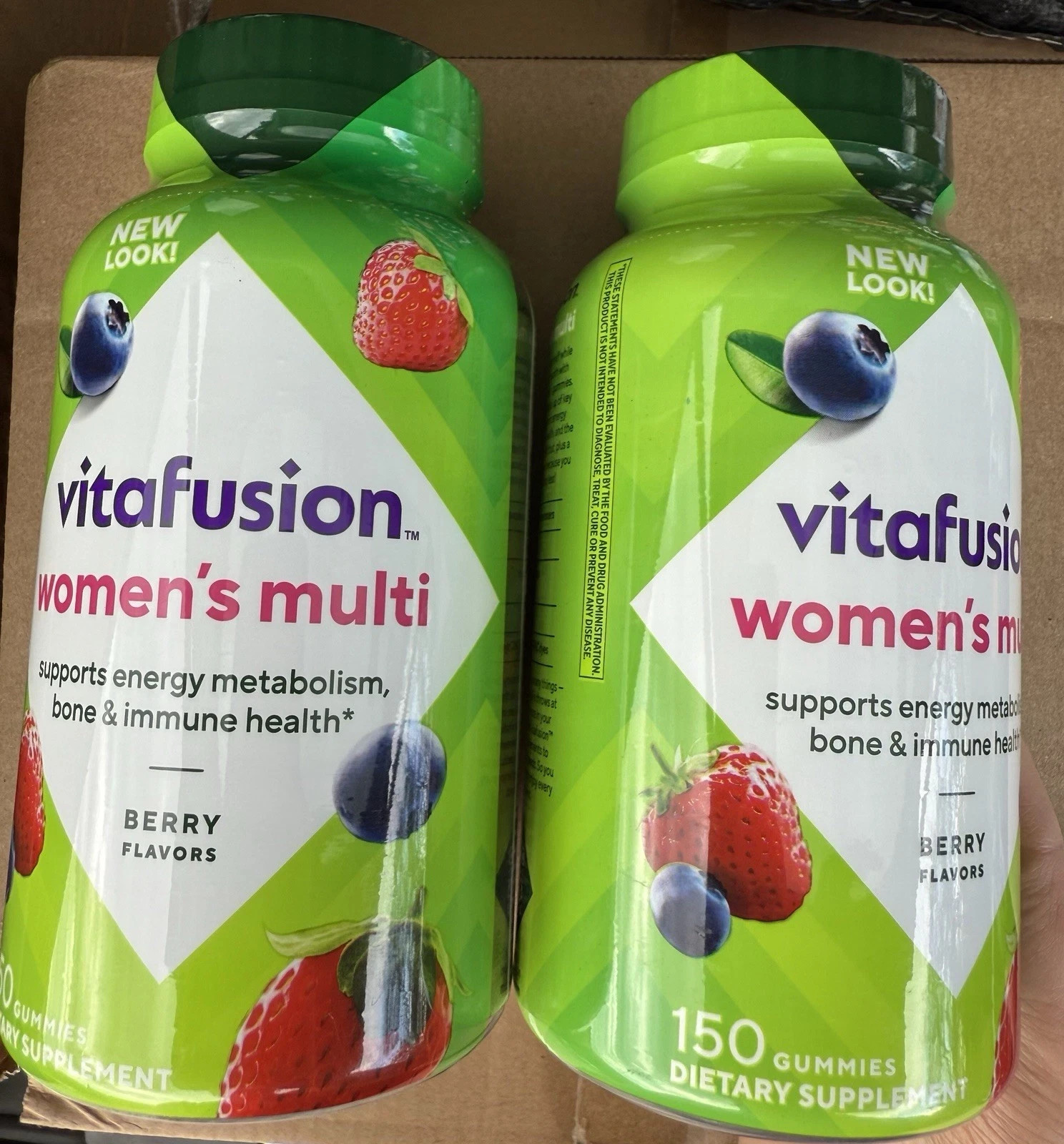 2 Vitafusion Women’s Multi Gummy Vitamins 150 Count Each Berry Exp 12/26