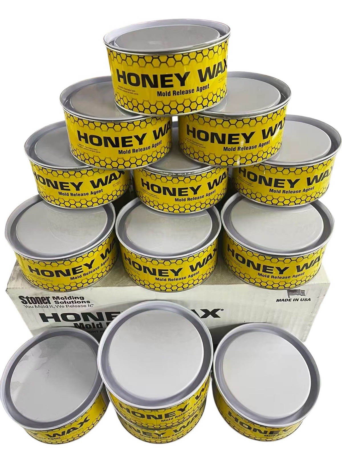12 Cans Honey Wax Mould Release Wax 12 OZ Per Can