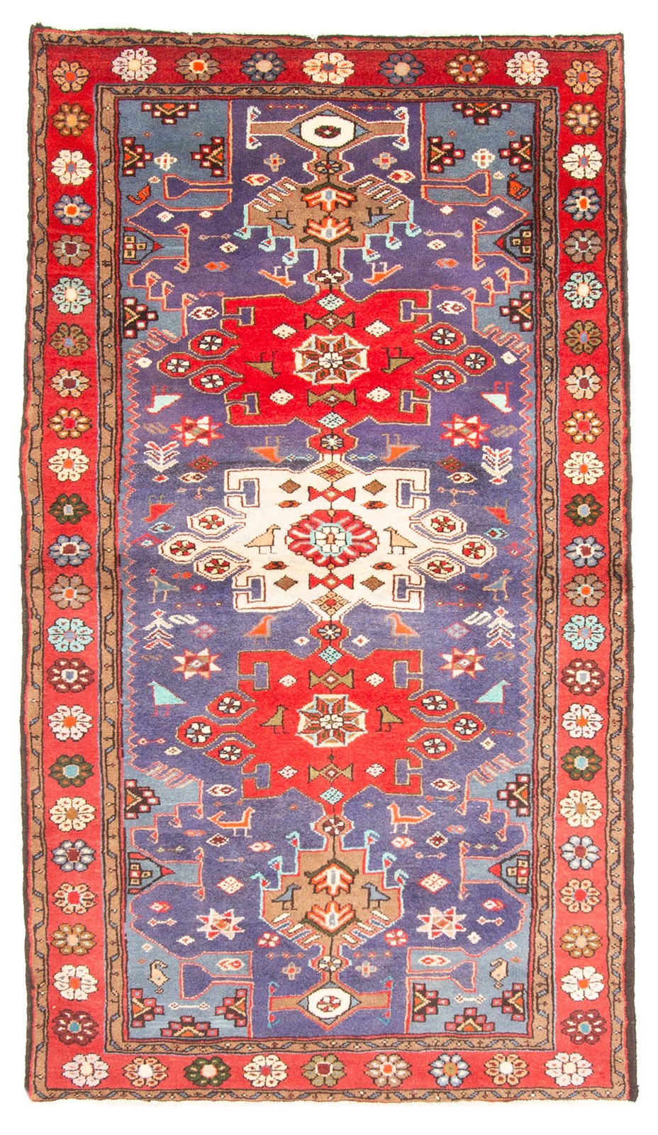 Traditional Vintage Hand-Knotted Area Rug 3\'8\