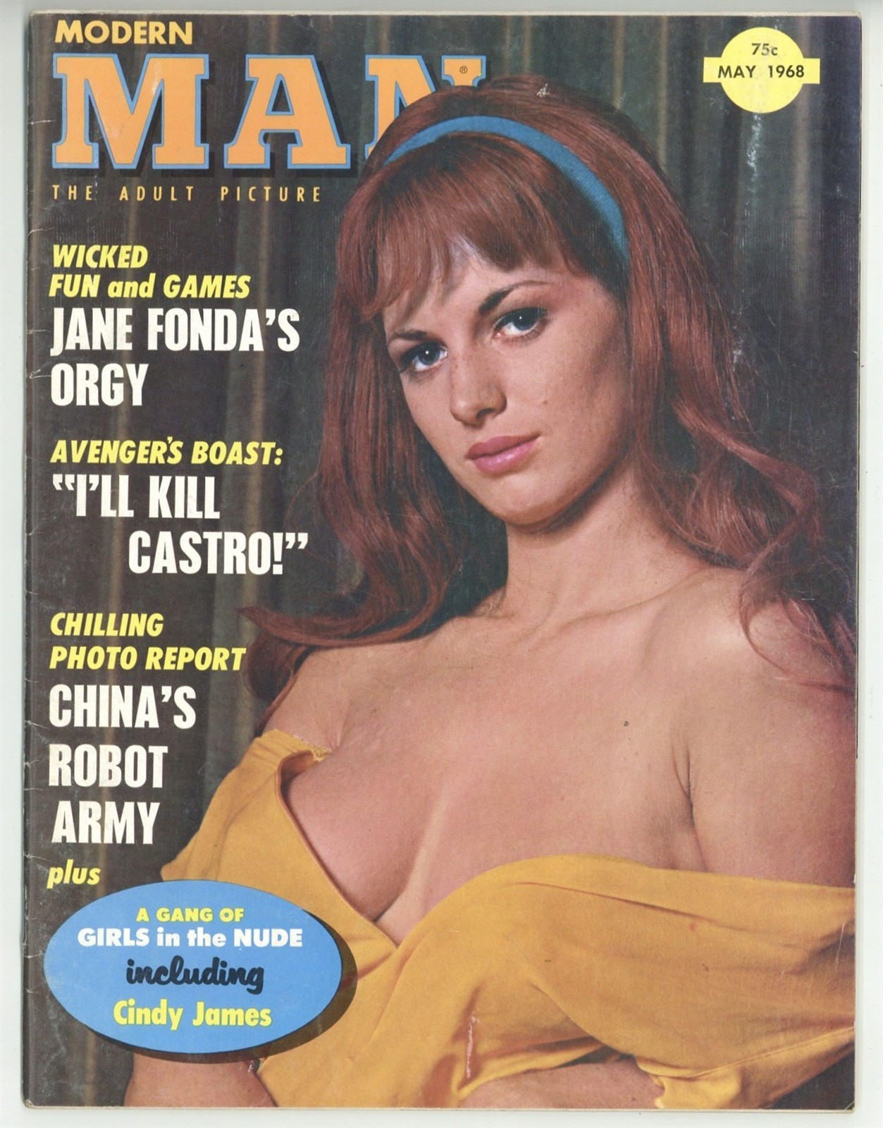 Modern Man 1968 Cindy James, Jane Fonda, Ann Morvan 64pgs Pinup Magazine M40322 Modern Man 1968 Cindy James, Jane Fonda, Ann Morvan 64pgs Pinup Magazine M40322