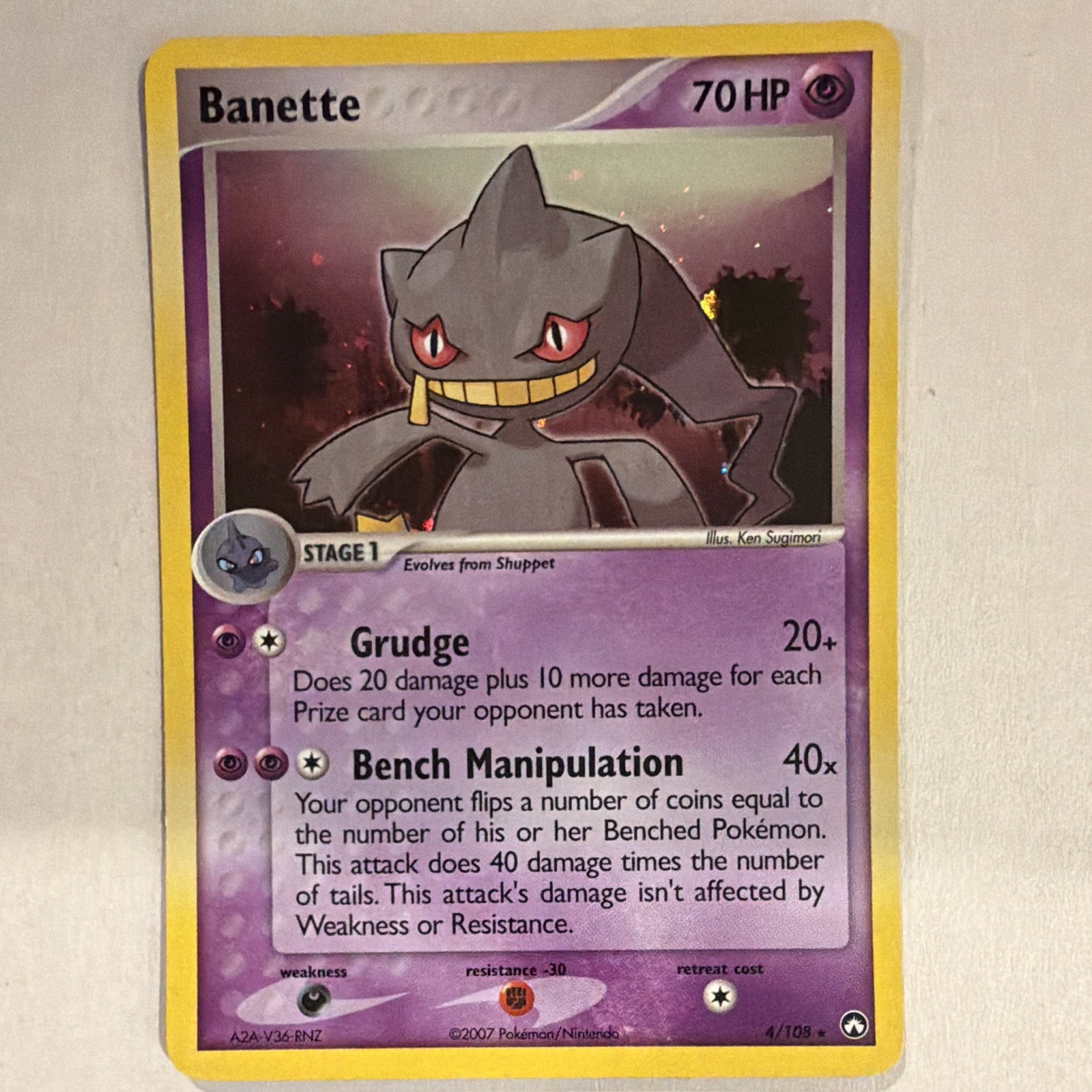 Banette 4/108 EX Power Keepers Holo Rare Holo 70 HP Stage 1 Pokémon TCG