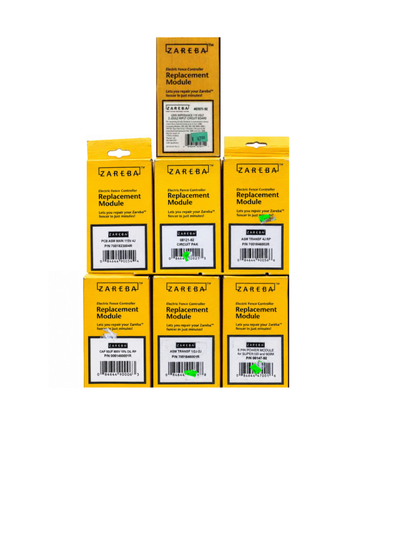 31 NEW Zareba Electric Fence Charger Parts Modules Transformers NOS Wholesale Lo 31 NEW Zareba Electric Fence Charger Parts Modules Transformers NOS Wholesale Lo