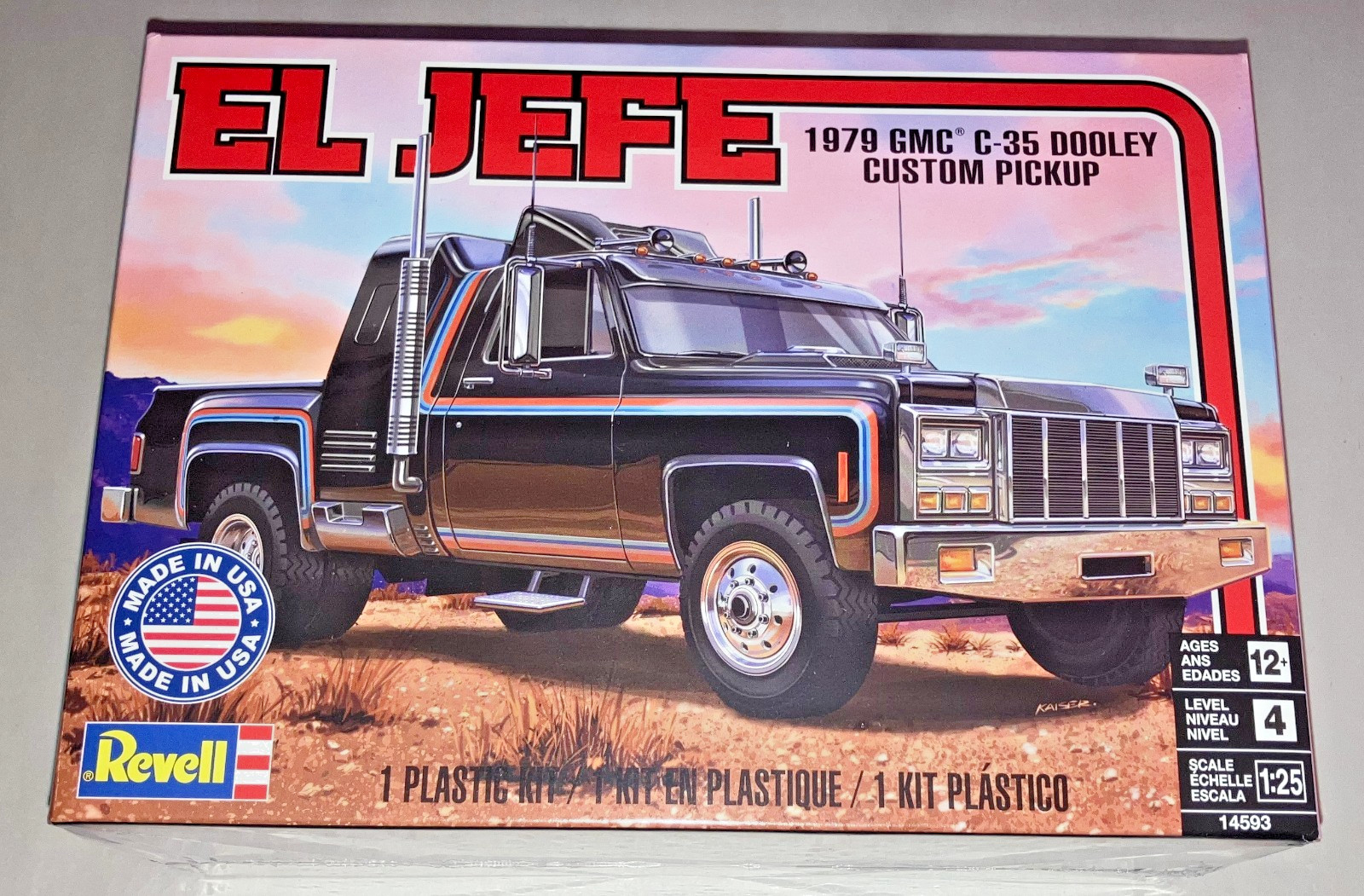 Revell El Jefe 1979 GMC C-35 Dooley Custom Pickup Truck 1:25 model car kit 14593