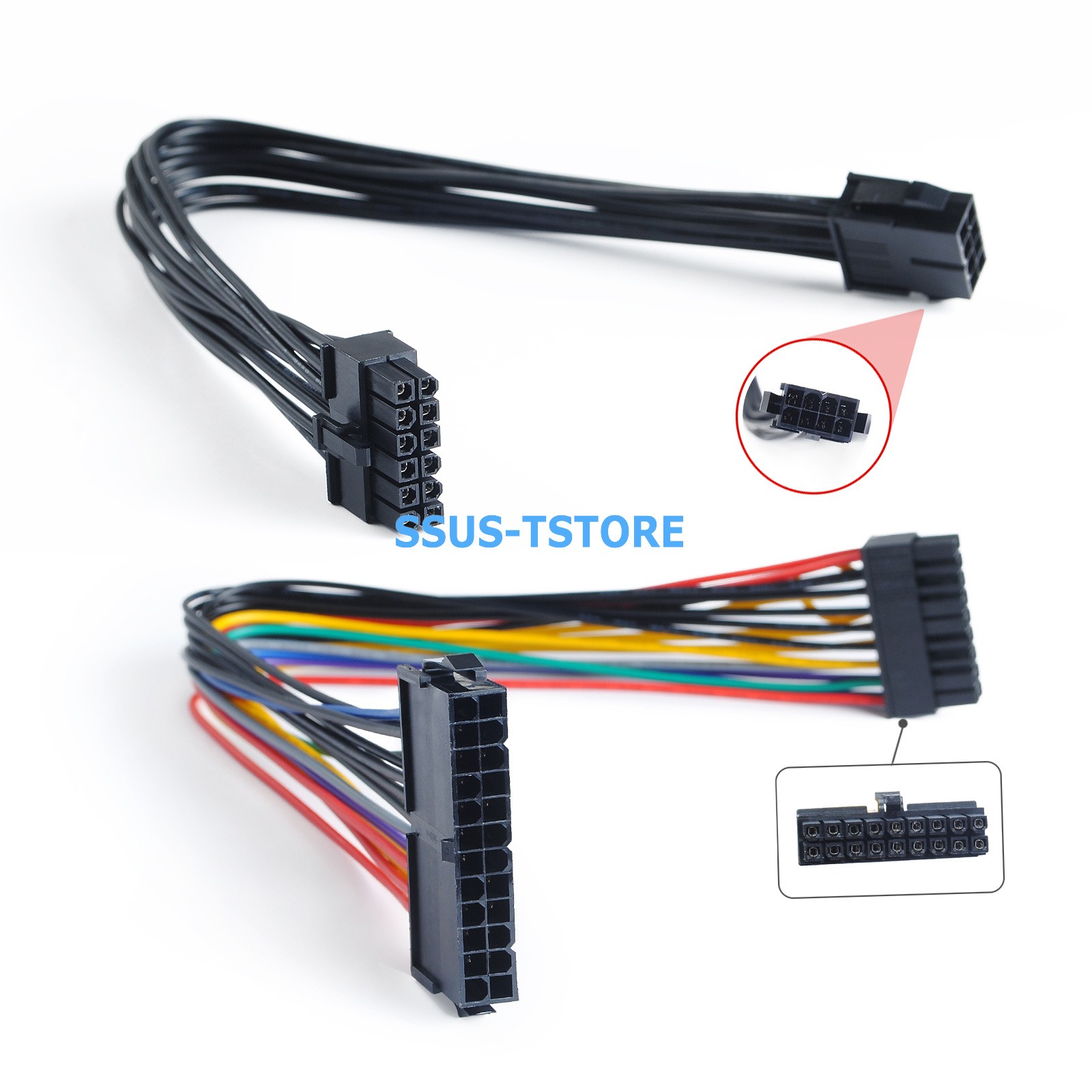 ATX 24Pin to 18Pin + 8Pin to 12Pin Adapter Power Supply Cable For HP Z440