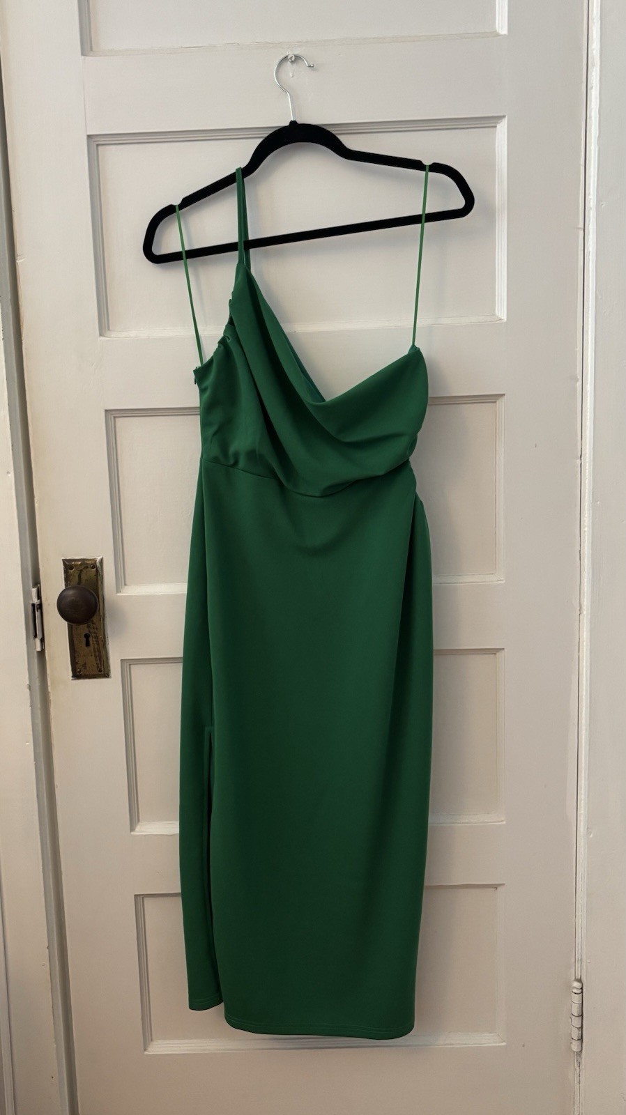 Women’s Vici Side Cut Out Midi Dress Size Large Green Olivaceous Boutique