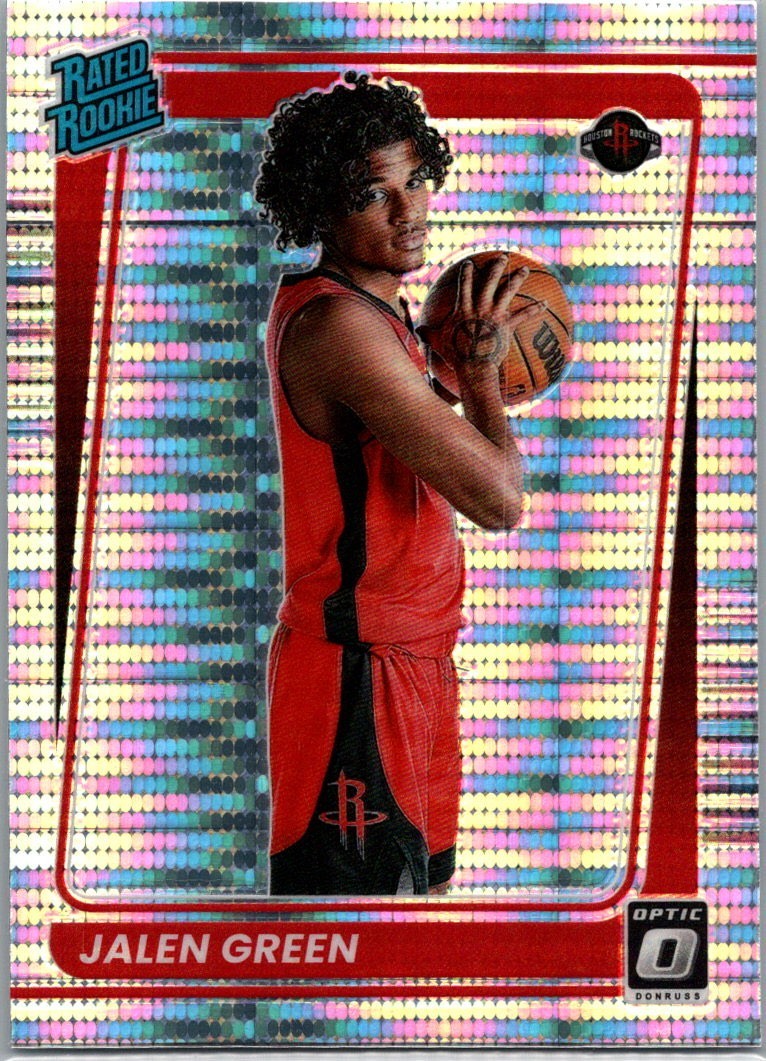 2021-22 Donruss Optic Target Exclusive SP Silver Pulsar Prizm Jalen Green RC