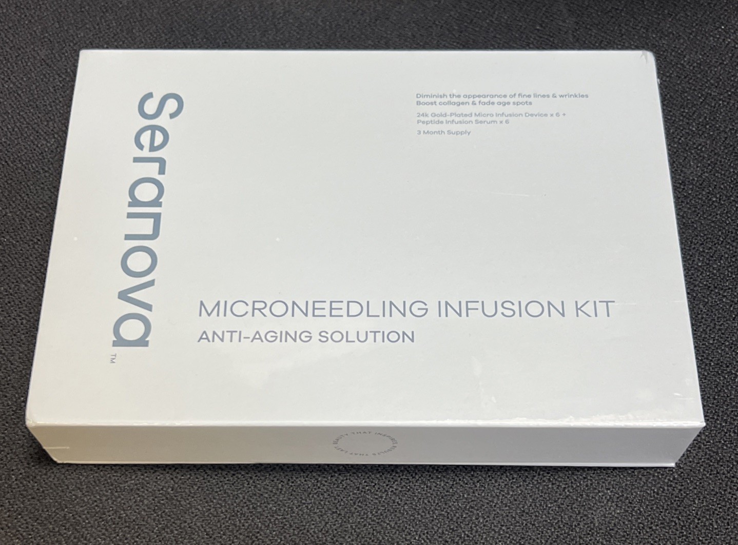 Seranova Microneedling Infusion Kit Anti-Aging Solution, 3 Month Supply