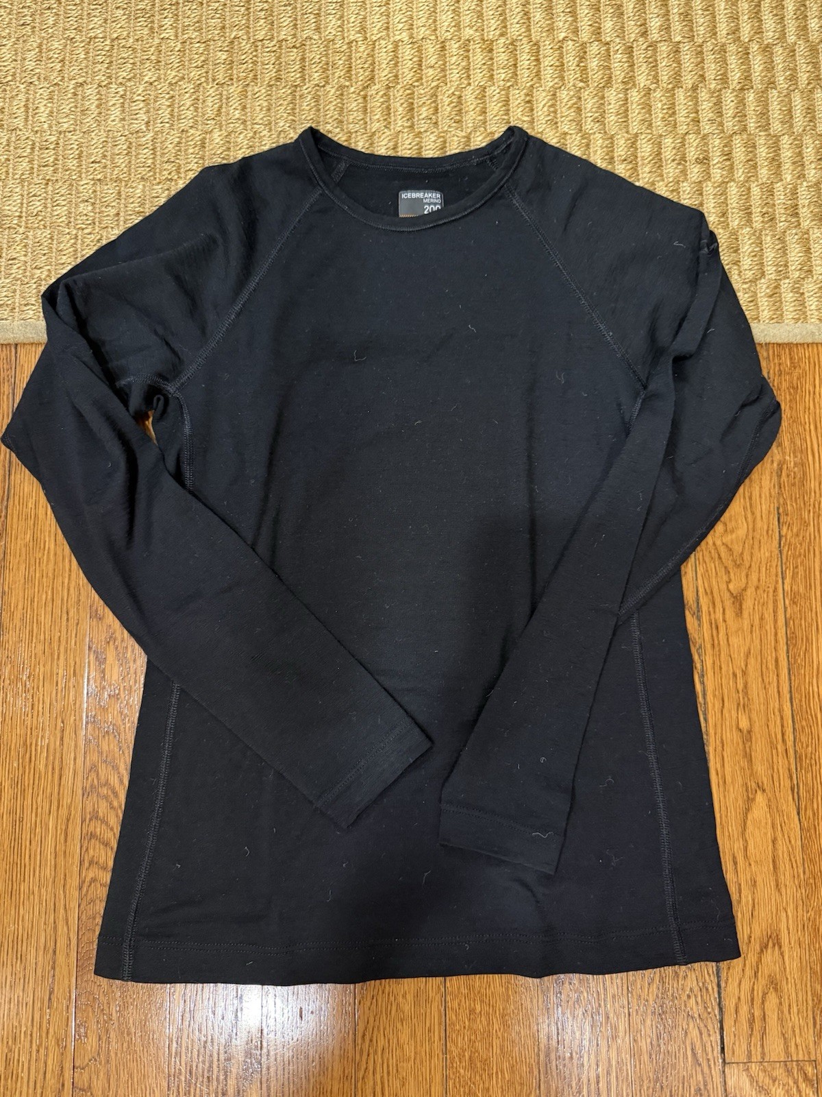 Icebreaker Merino Wool Black Unisex Kids Medium Icebreaker Merino Wool Black Unisex Kids Medium