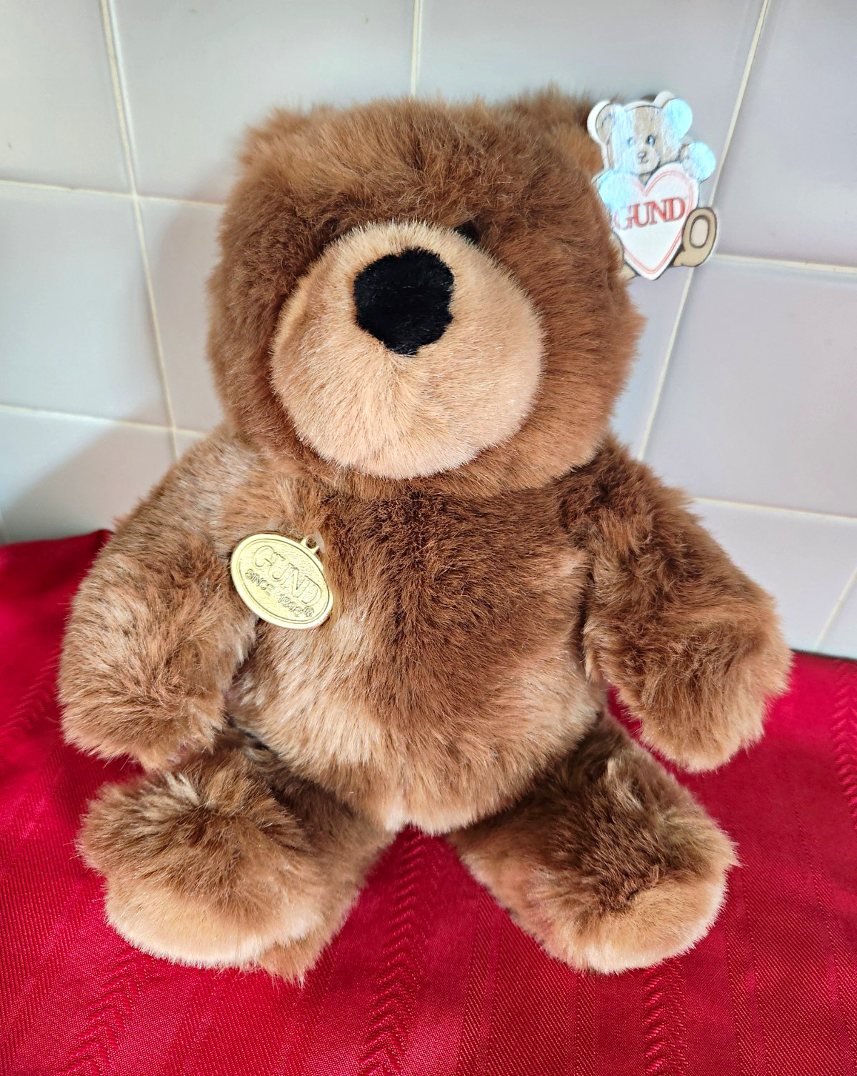 NWT GUND Spanky Vintage 1993 12 in Brown Plush Teddy Bear Stuffed MPN 2074 New