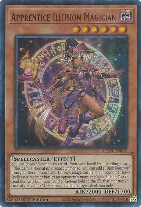 YUGIOH 1x Apprentice Illusion Magician (Red) Ultra Rare LDS3-EN087 NM YUGIOH 1x Apprentice Illusion Magician (Red) Ultra Rare LDS3-EN087 NM