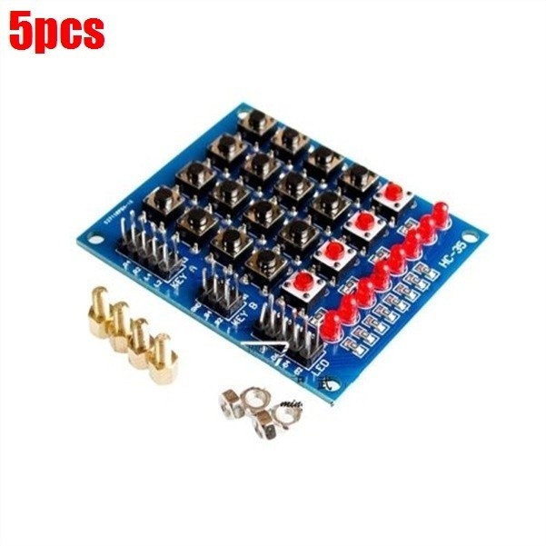 5pcs keyboard buttons LED marquee independent keyboard 4x4 keypad new cu #fb