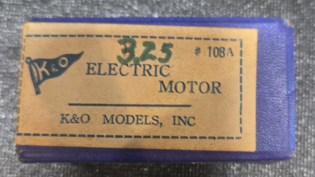 Vintage K&O Electric Motor For Toy Boats See Details US Seller 