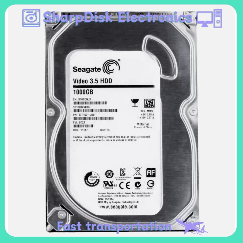 Seagate ST1000VM002 Pipeline HD 5900RPM 1TB SATA 3.5 Seagate ST1000VM002 Pipeline HD 5900RPM 1TB SATA 3.5