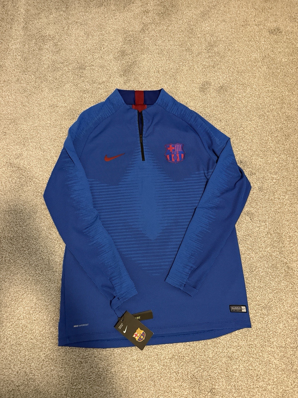 Nike FC Barcelona 2019-20 VaporKnit Strike Drill Top Mens L AO4988-402 NWT