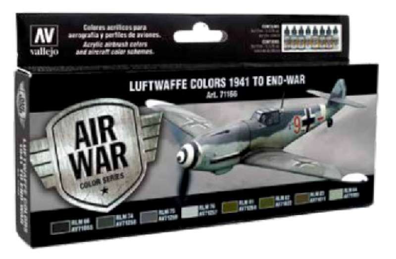 17ml Bottle Luftwaffe 1941 to End War Model Air War Paint Set (8 Colors)
