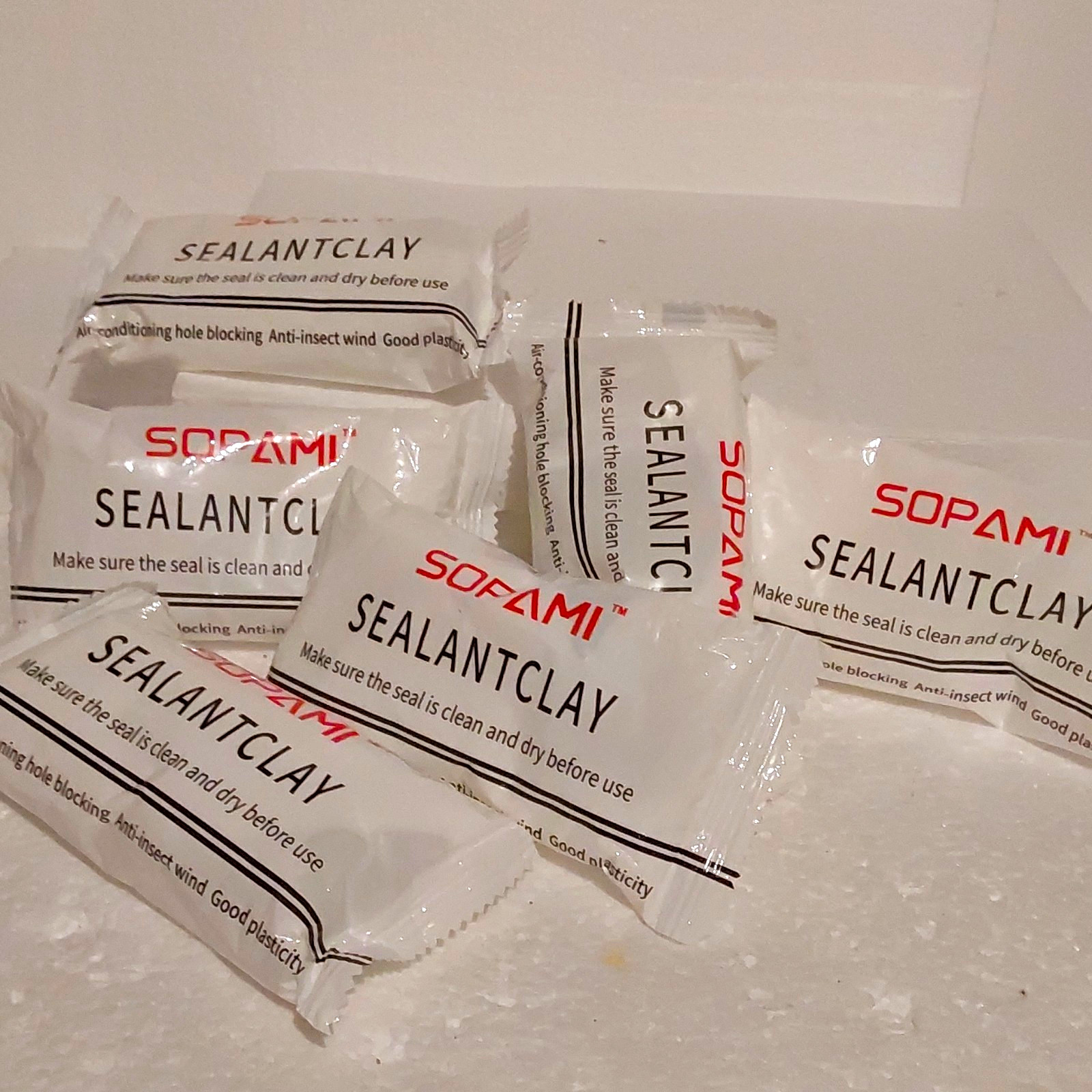 SOPAMI SEALANTCLAY Moldable Sealant Clay Sealant Packets, Model SEALANTCLAY SOPAMI SEALANTCLAY Moldable Sealant Clay Sealant Packets, Model SEALANTCLAY