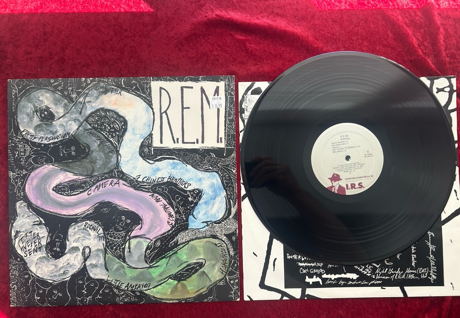 ORIGINAL Vtg 1984 REM Album RECKONING Record 1ST PRESS R.E.M. RARE NEAR MINT ORIGINAL Vtg 1984 REM Album RECKONING Record 1ST PRESS R.E.M. RARE NEAR MINT