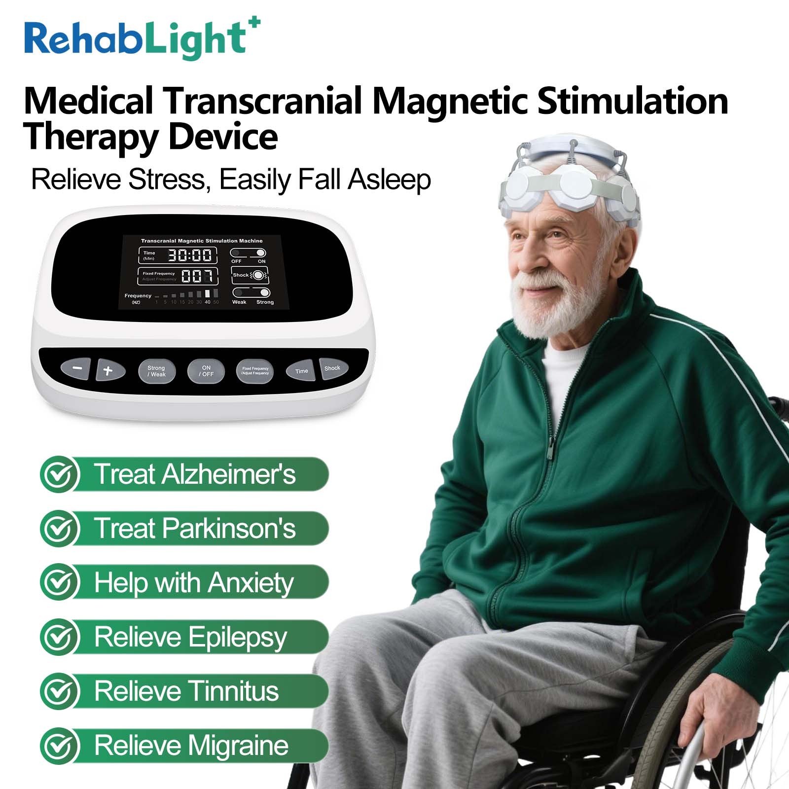 Professional rTMS TMS Magnetic Brain Device 11 Modes Adjustable Frequency