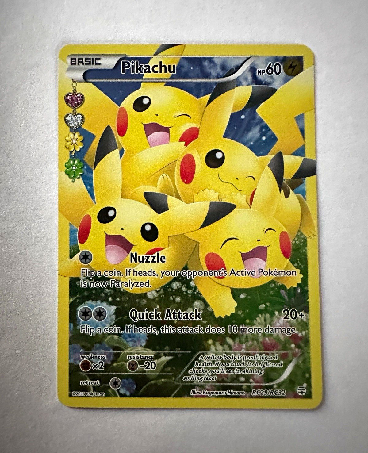 Pokemon TCG Pikachu RC29/RC32 Generations Radiant Collection Full Art Holo NM/LP