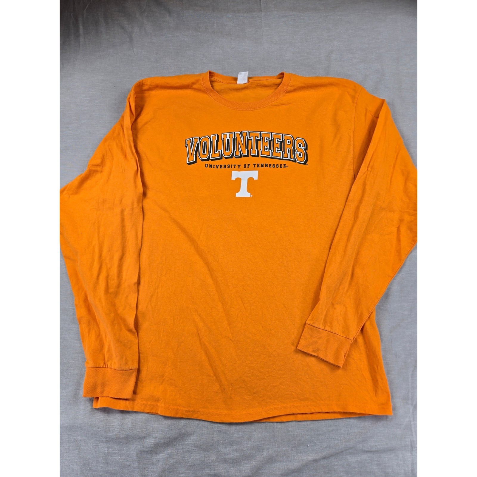 Hanes University of Tennessee Volunteers Long Sleeve T-Shirt Mens XL Orange UT