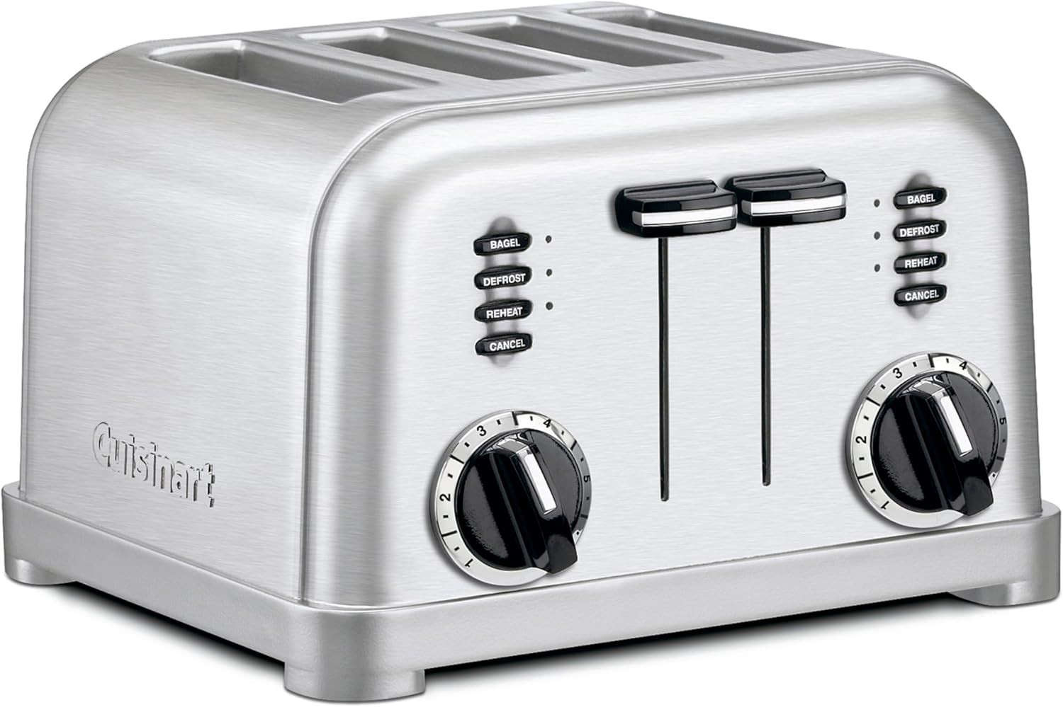 Cuisinart Toaster, Extra-Wide Slots, Stainless Steel, 4-Slice | CPT-180P1, bagel